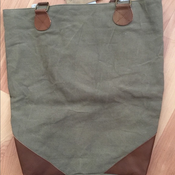 Vintage Keep Calm Leather & Canvas Tote Bag. NWT - Picture 3 of 3